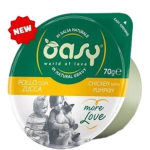 Cerca Offerte di oasy gatto more love in cup adulto pollo & zucca 70 gr e acquista online