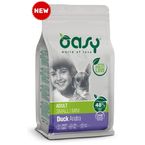 Cerca Offerte di oasy one animal protein adult small & mini con anatra per cani adulti 2.5 kg e acquista online