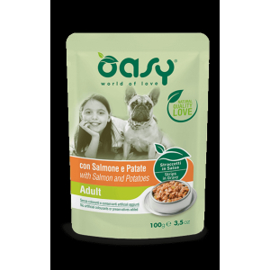 Cerca Offerte di oasy straccetti in salsa con tacchino e piselli per cani adulti/anziani bustina 100g 7630 e acquista online