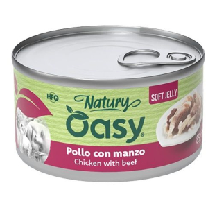 Cerca Offerte di oasy wet cat natury soft jelly pollo con manzo lattina 150 g e acquista online