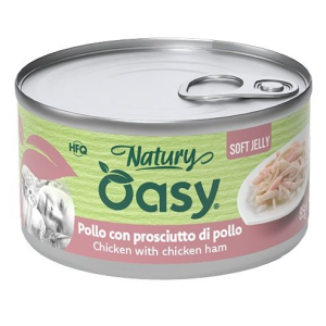 Cerca Offerte di oasy wet cat natury soft jelly pollo con prosciutto di pollo lattina 85 g e acquista online