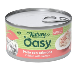 Cerca Offerte di oasy wet cat natury soft jelly pollo con salmone lattina 150 g e acquista online