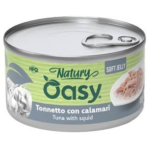 Cerca Offerte di oasy wet cat natury soft jelly tonnetto con calamari lattina 150 g e acquista online
