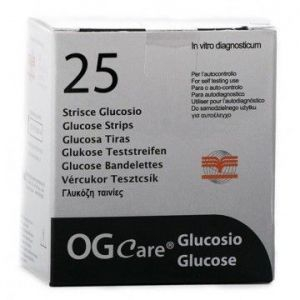 ogcare glicemia 25 strisce bugiardino cod: 924523525 