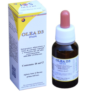 olea d3 max 20 ml integratore di vitamina d3 bugiardino cod: 972532840 