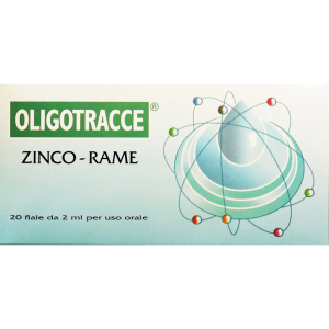 oligotracce zinco rame 20f 2ml bugiardino cod: 906957814 