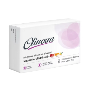Olinorm integratore alimentare - magnesio, vitamina e e pepe nero 20 capsule