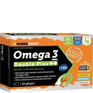 omega3 double plus++ 30 softgel named sport bugiardino cod: 975435645 