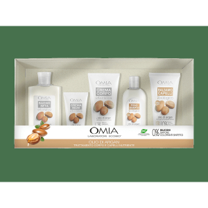 Omia ecobio argan bagno seta 400ml + crema mani 75ml + crema corpo 200ml + shampoo 250ml + balsamo 200ml 4304