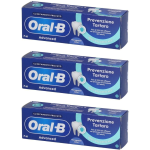 Cerca Offerte di oral-b dentifricio advanced prevenzione tartaro con microgranuli 3x75 e acquista online