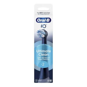 Oral-b io ultimate clean 2 testine di ricambio per spazzolino elettrico colore nero
