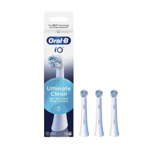 Oral-b io ultimate clean spazzole di ricambio per spazzolini elettrici x 3 spazzole di ricambio