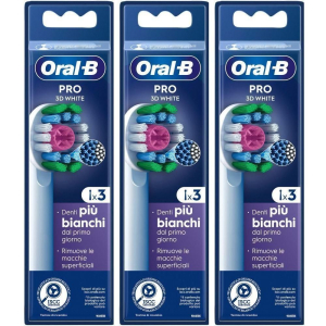 Cerca Offerte di oral-b pro 3d white testine di ricambio 3x3 st e acquista online