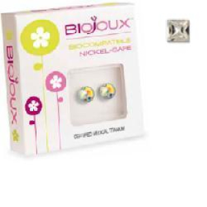 biojoux orecchini swa crist quadro 5 mm bugiardino cod: 922949108 