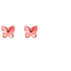 orecchino farfalla 5mm rosepc bugiardino cod: 933432650 
