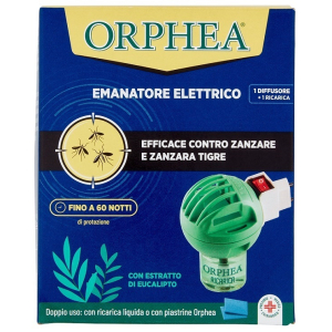Orphea emanatore elettrico 1 diffusore + 1 ricarica liquida 30 ml