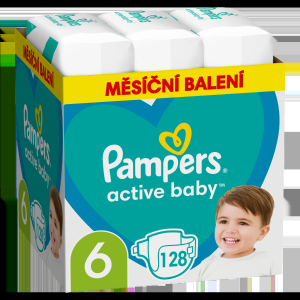 Pampers Active Baby Nappies 6x128