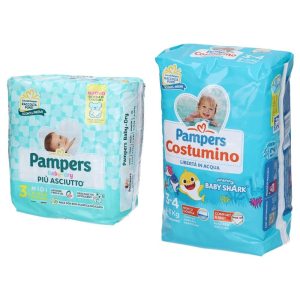 Cerca Offerte di pampers baby dry 3 maxi 4-9kg + il costumino (6-11 kg) 12+20 e acquista online
