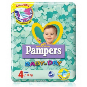 pampers baby dry t dwct max58p bugiardino cod: 971176161 