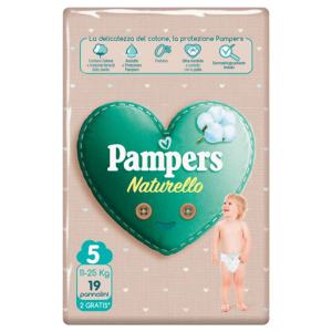 pampers natur junior cp 17pz+2 bugiardino cod: 977631252 