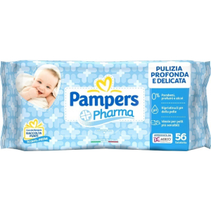 pampers pharma salviette 56pz bugiardino cod: 986750356 