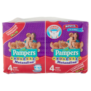 pampers prog mut vp tg4 m 38 pezzi bugiardino cod: 975026509 