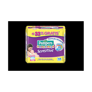 pampers progressi salviettine sensitive 168 bugiardino cod: 931122194 