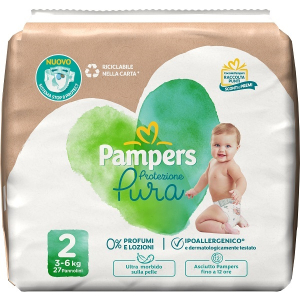 Cerca Offerte di pampers protezione pura pannolini taglia 2 / 3-6kg 27 pz e acquista online