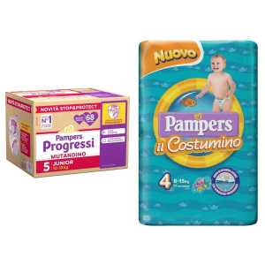 Cerca Offerte di pampers quadri progressi mutandino junior 12-18 kg + il costum e acquista online