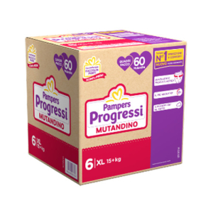 Cerca Offerte di pampers quadri progressi mutandino xl 15+ kg 60 pz pannolini e acquista online