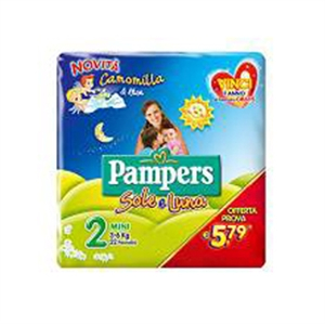 pampers sole&luna flash mi22pz bugiardino cod: 931772370 