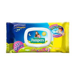 pampers wipes sole/luna 180+60 bugiardino cod: 931846240 