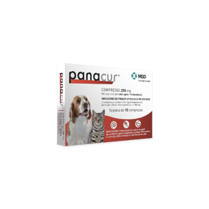 Panacur 250 mg 10 compresse veterinarie per cani e gatti – antielmintico per il trattamento dei vermi intestinali