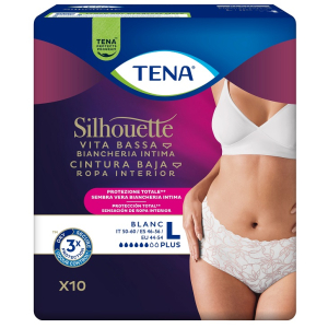 Cerca Offerte di pannolone a mutandina assorbente tena silhouette plus white large 10 pezzi e acquista online
