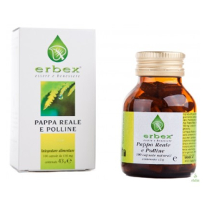 erbex pappa reale polline 100 capsule 430 mg bugiardino cod: 902193491 