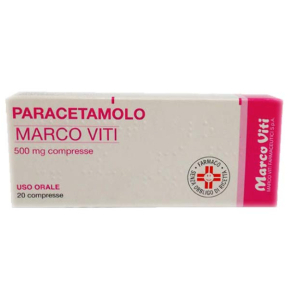 paracetamolo 500 mg marco viti 20 compresse bugiardino cod: 039895014 