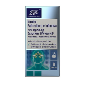 nirolex raffreddore influenza 8 compresse bugiardino cod: 040055016 