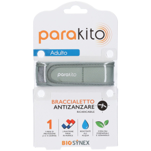 Parakito bracciale antizanzare ricaricabile adulti kaki 1 pz