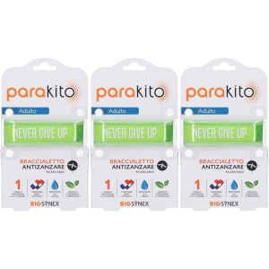 Cerca Offerte di parakito bracciale antizanzare ricaricabile adulti never give up verde e acquista online