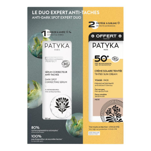 Cerca Offerte di patyka cofanetto anti macchie 1 siero correttore anti macchie 30 ml + 1 crema solare colorata spf50+ nude 40 ml e acquista online