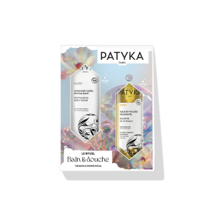 Patyka cofanetto di natale body 2024 il rituale bagno & doccia -  olio in mousse rilassante 200 ml + scrub corpo rivitalizzante 150 ml