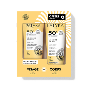Patyka - solare cofanetto crema viso e latte corpo spf 50+ confezione 2 pezzi