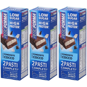 Cerca Offerte di pesoforma barrette pasti low sugar fondente cocco 3x124 g e acquista online