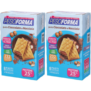 Cerca Offerte di pesoforma® biscotto gusto cioccolato e nocciola set da 2 2x16x33 g bis e acquista online