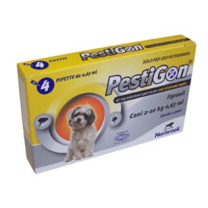 pestigon spot-on 4 pipette 2-10 kg cani 67 mg bugiardino cod: 104406044 