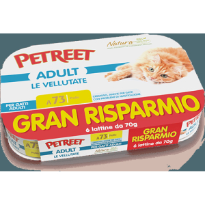 Cerca Offerte di petreet gatto adult a73 vellutate adult pollo 6x70gr (lattina) multipack e acquista online