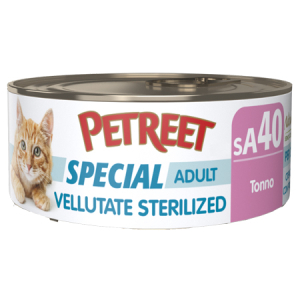 Cerca Offerte di petreet gatto special adult sa40 vellutate sterilized tonno 70gr (lattina) e acquista online
