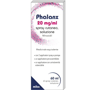 phalanx spray 1 flaconi 60ml 20mg/ml bugiardino cod: 045584012 