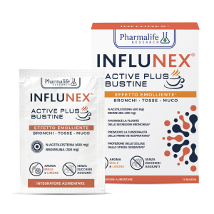 Cerca Offerte di pharmalife research influnex - active plus emolliente integratore prime vie respiratorie 14 bustine e acquista online