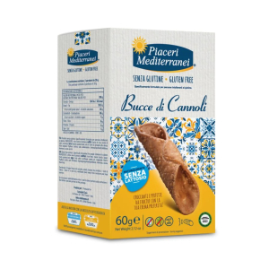 Piaceri mediterranei bucce di cannoli senza glutine, 3 cannoli